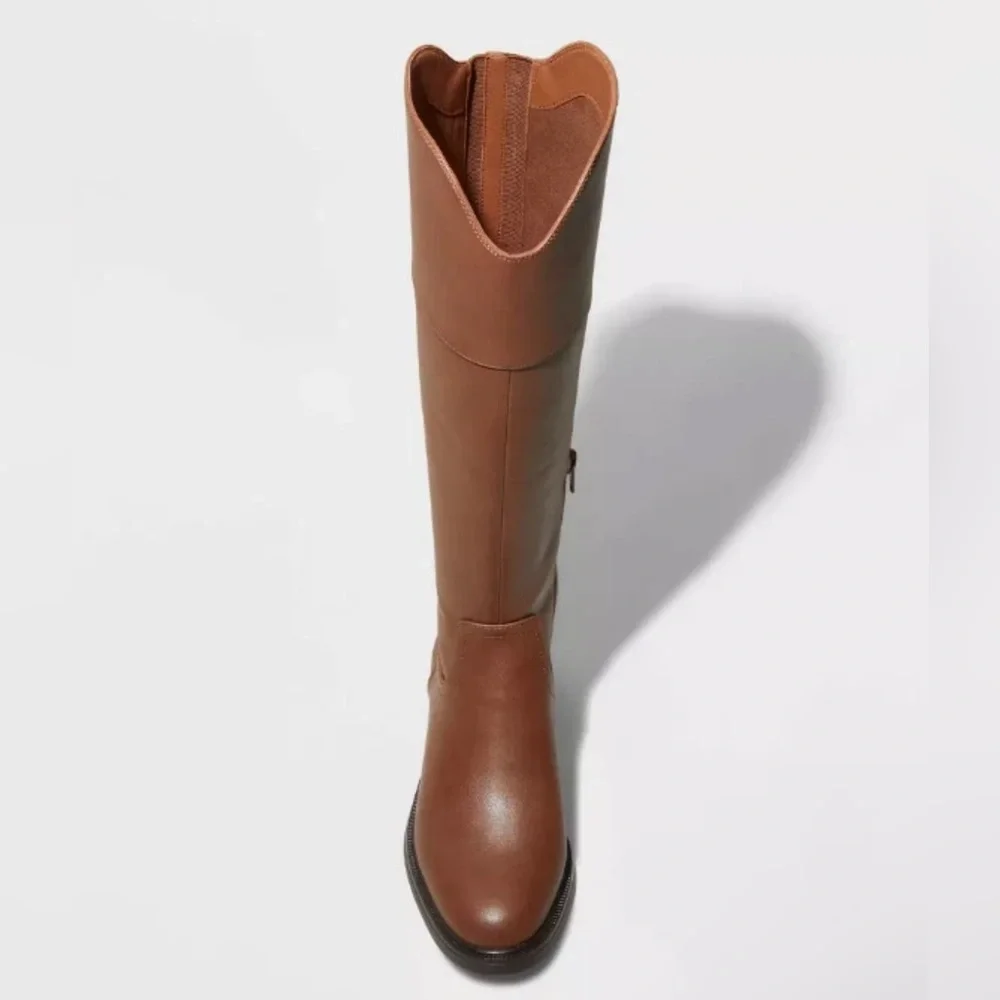 A New Day Women's Sienna Tall Riding Boots Brown Size 7.5 - Picture 3 of 3